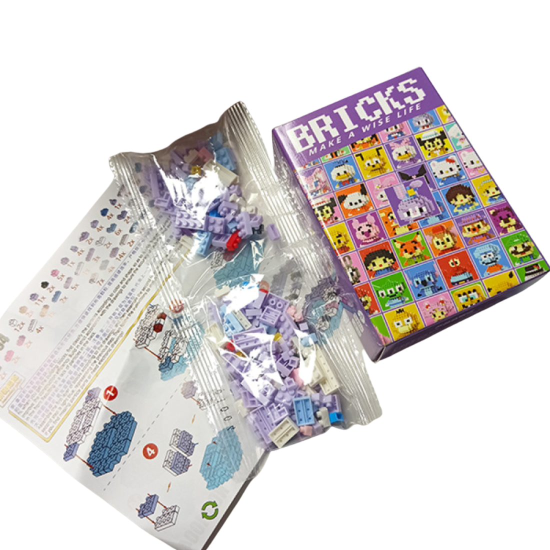 Конструктор BRICKS “Мультгерої” Ведмедик Лотсо - Pobut