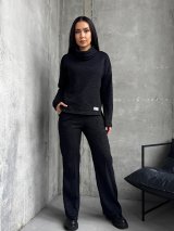 М’який жіночий костюм з ангорою INNOE 210366-2 Чорний
