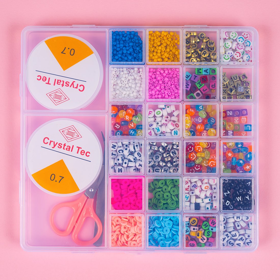 Набір бісеру для плетіння браслетів Кубик 20 см - Pobut