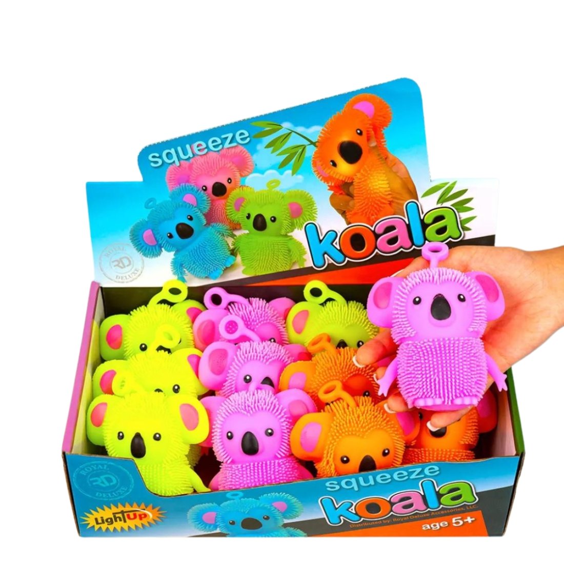 Сяючі силіконові їжачки Коали 10 см