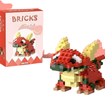 Конструктор BRICKS ДИНОЗАВРИК ЧЕРВОНИЙ - Купити