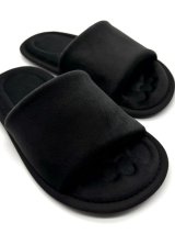 Анатомічні домашні капці чорного кольору із відкритим Barefoot носком