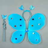 Карнавальні крила метелика блакитний