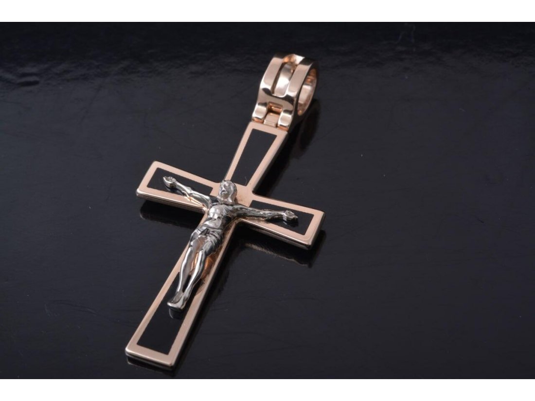 Хрестик з емаллю