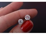 Сережки жіночі на закрутках із діамантами - Фото4 Сережки жіночі на закрутках із діамантами