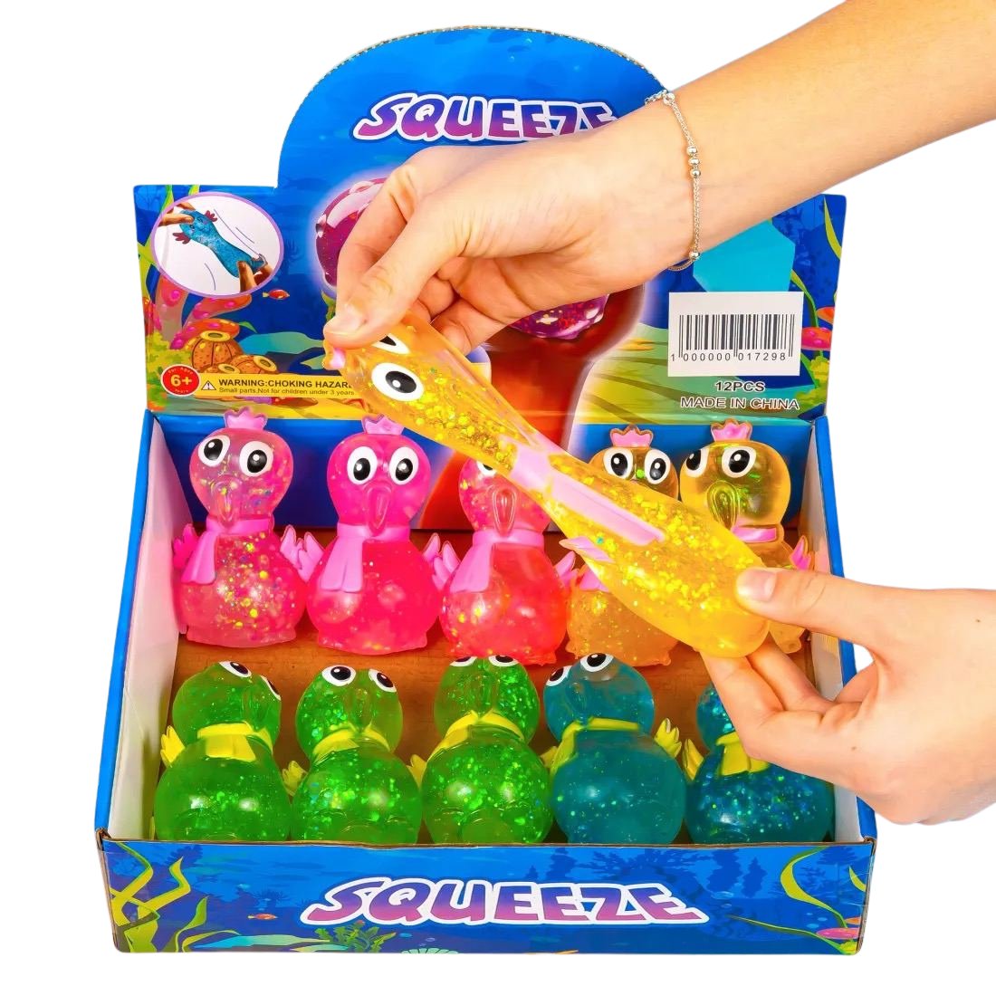 Антистрес жуйка-тягучка Курка 9,5 см - Pobut