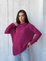 Туніка вільного силуету 230222-3 Малиновий