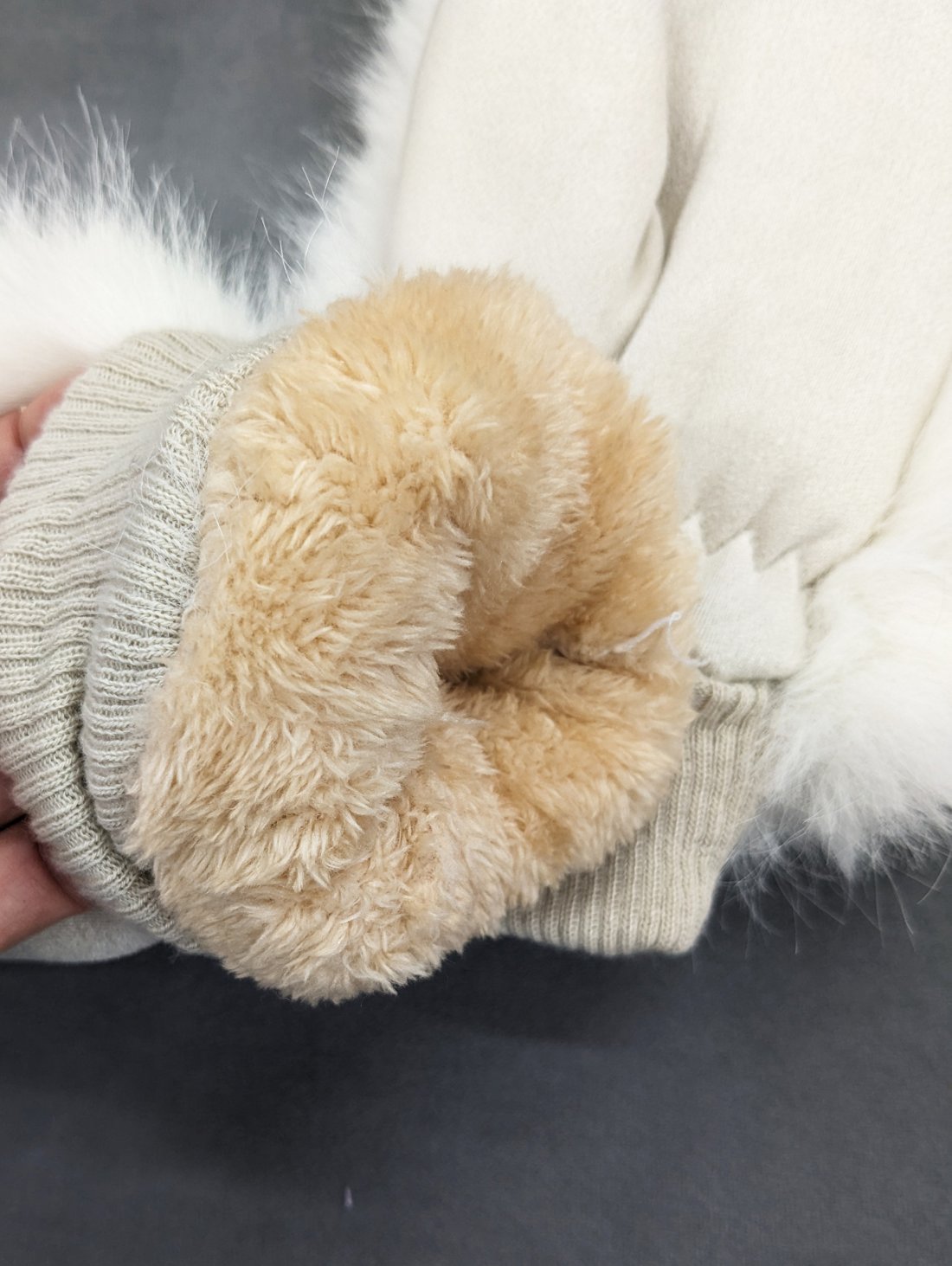 М’які зимові рукавиці з хутром усередині INNOE 85005-1 Білий - Купити