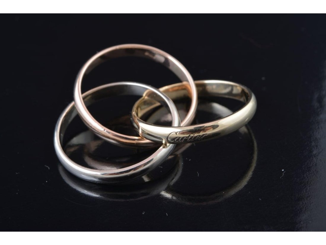 Обручка потрійна у стилі Cartier - Фото3 Обручка потрійна у стилі Cartier - Купити