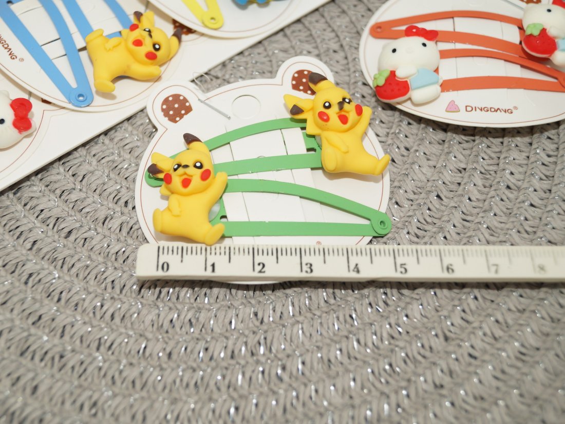 Дитячі заколки для волосся. Тік-так. 5 см. - Кристалік