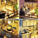 3D Румбокс Вілла в японському стилі DIY Dollhouse + пилозахисний купол