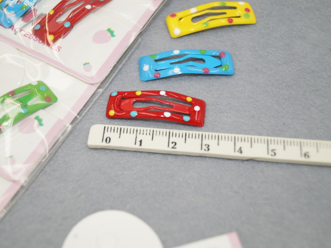 Дитячий затискач для волосся. Тік-так 3 см. - Кристалік