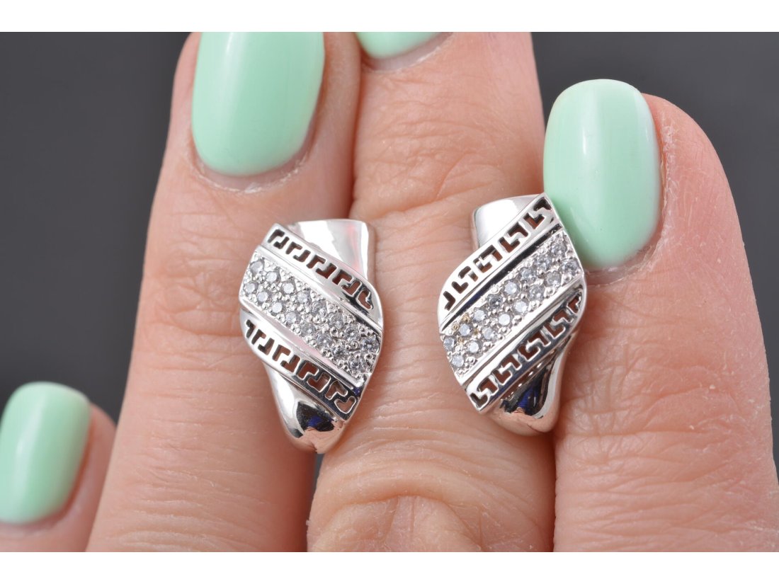 Сережки у стилі Versace - Багира