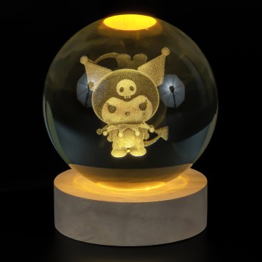 Нічник скляна куля Аніме 8 см - Купити