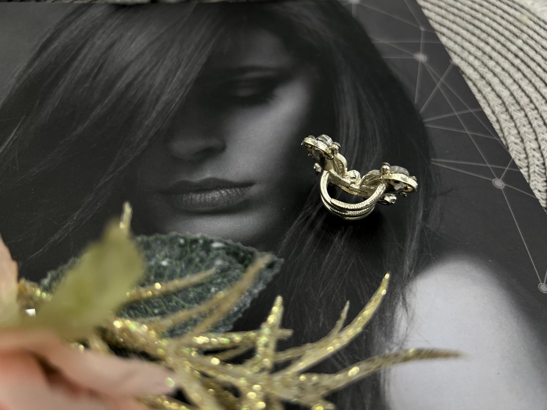 Металеві краби для волосся. 4 см. Метелики золоті - Кристалік