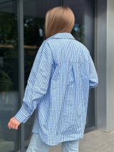 Стильна жіноча сорочка у клітину 230220-1