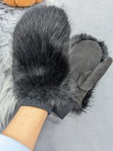 Утеплені хутряні рукавиці для зими INNOE 85005-1 Чорний