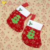 Шкарпетка для подарунків маленька Ялинка оптом фото 01