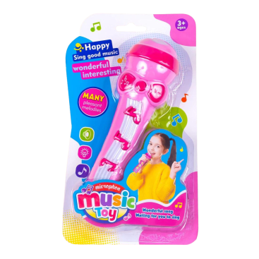 Іграшка мікрофон звуковий, підсвічування Ритм 20 см - Купити