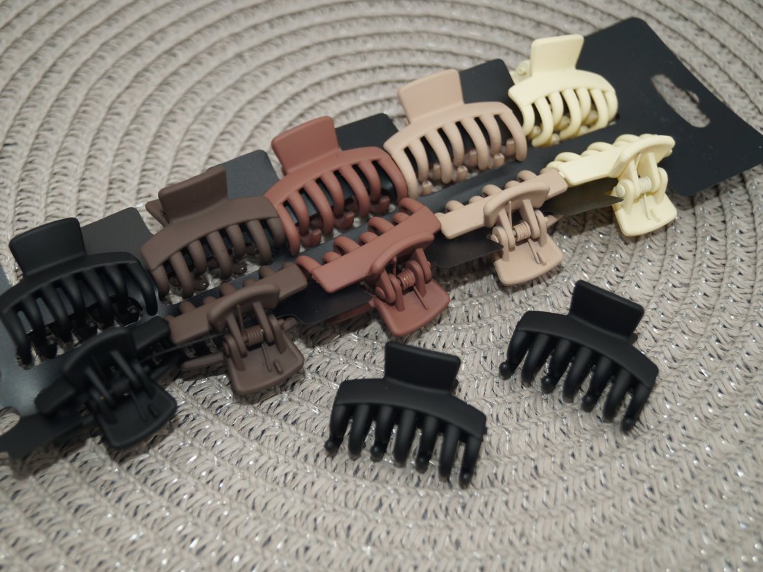 Краби для волосся. Матові 3 см.