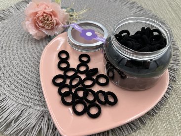 Резинки для волосся. 1,5см. чорна - Купити