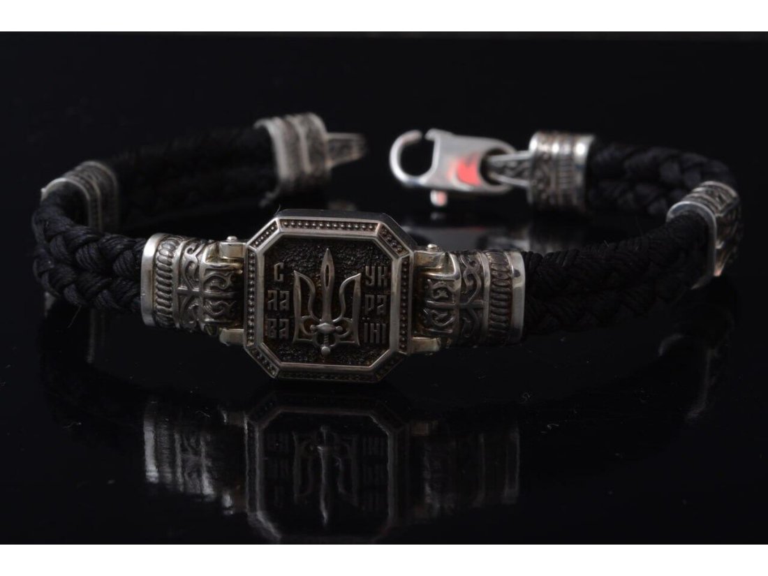 Браслет чоловічий "Слава Україні" - Фото4 Браслет чоловічий "Слава Україні"