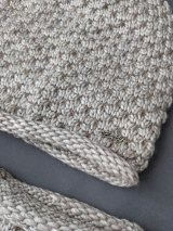 Стильний і практичний жіночий комплект — шапка та бафф INNOE 950065-1 Світло-бежевий