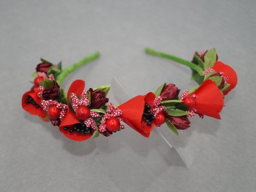 Обручі з квітами. - Купити