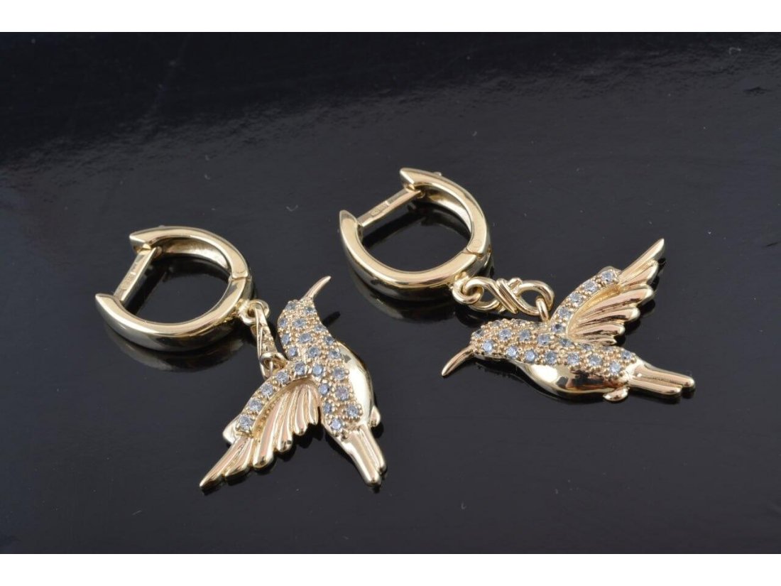 Сережки «Колібрі» - Купити