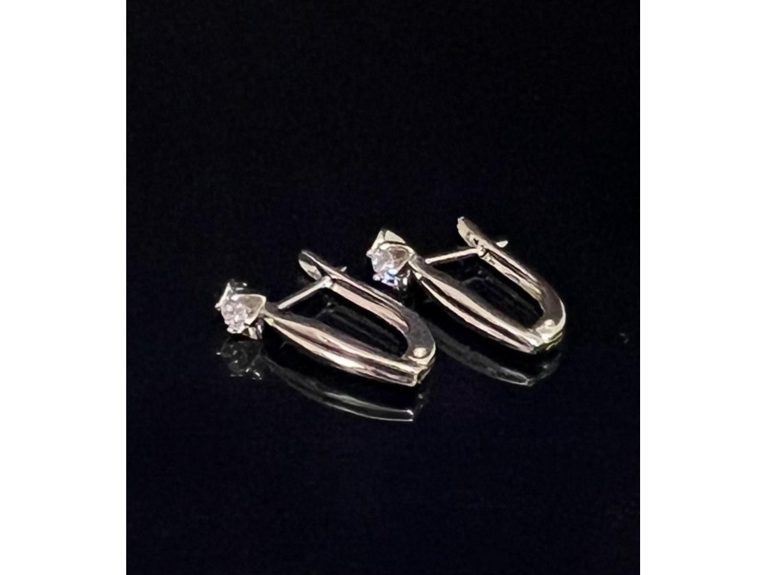 Сережки з діамантами - Фото2 Сережки з діамантами - Багира