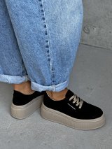 Кросівки casual чорний замш INNOE 777565-1 Чорний
