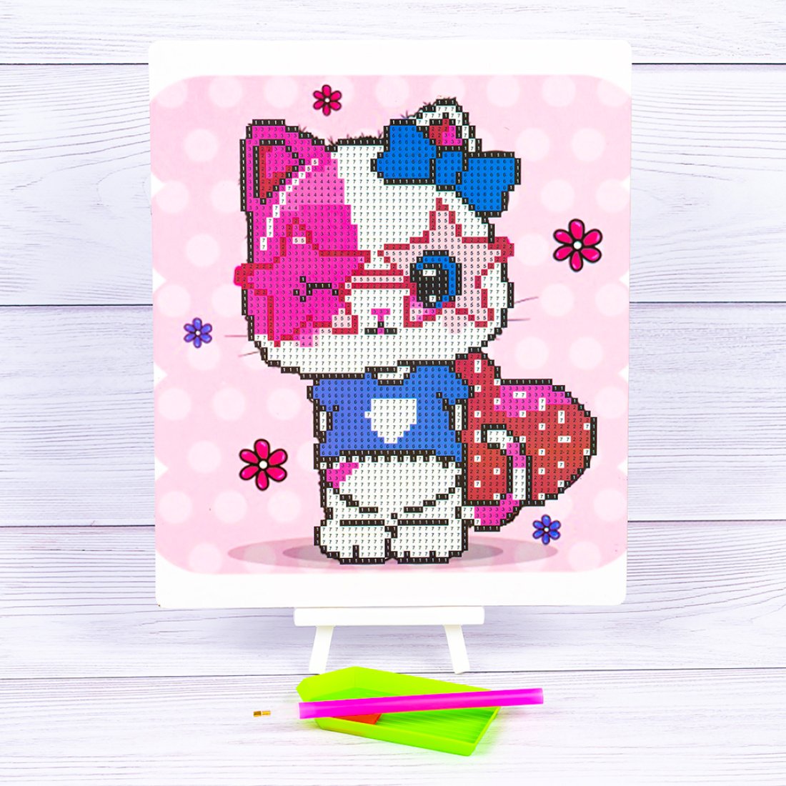 Алмазна мозаїка Кішечка Зірка 21*25 см