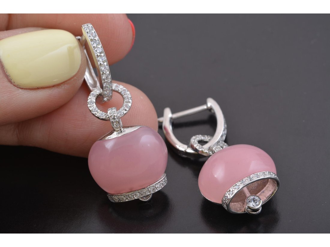 Сережки-дзвіночки у стилі Chantecler, срібло