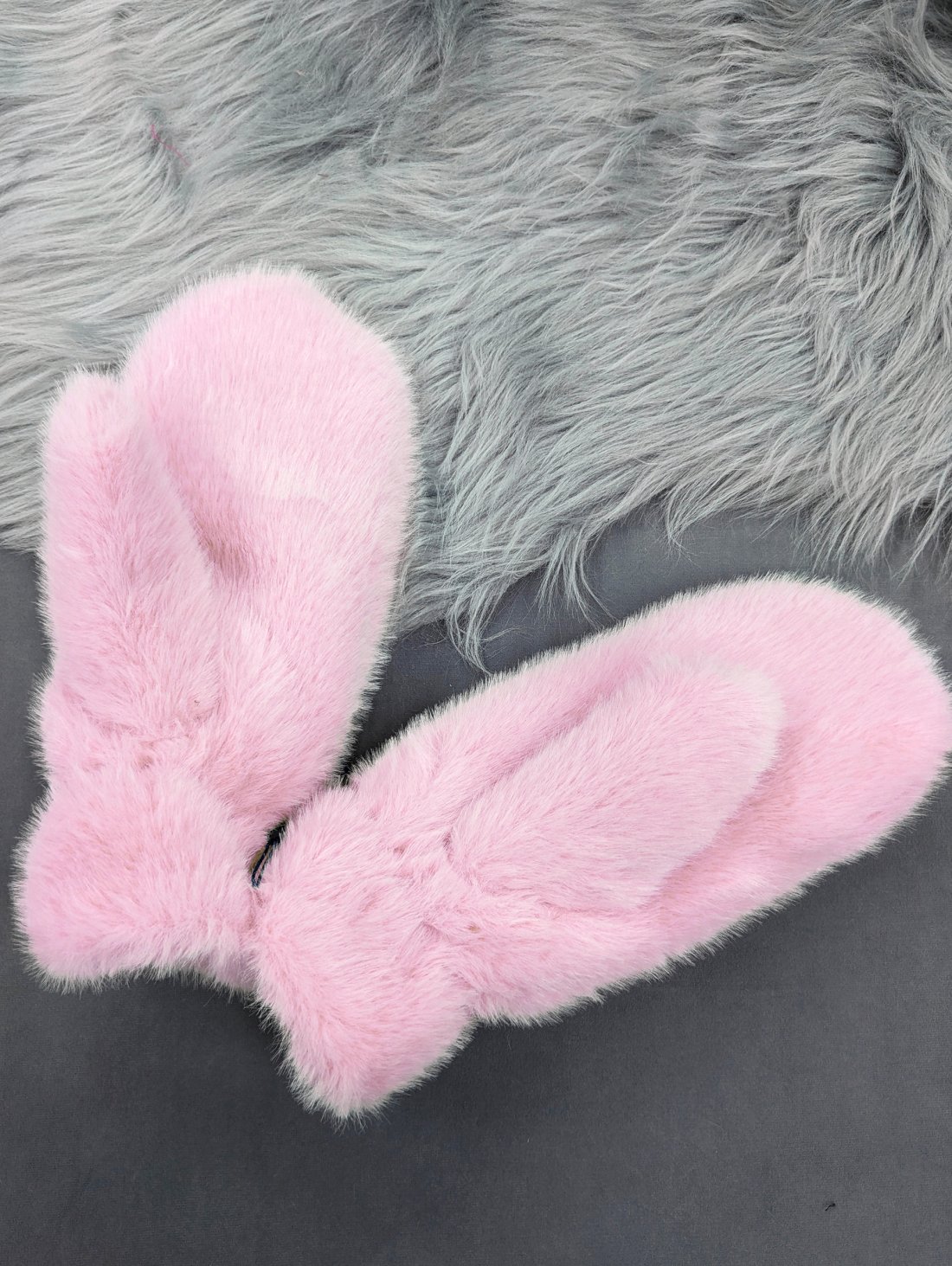 Жіночі зимові хутряні рукавички рожеві, утеплені INNOE 85005-2 Рожевий