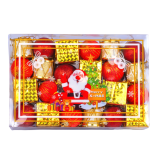 Ялинкові іграшки сніговий вихор 3 см, 48 предметів, набір