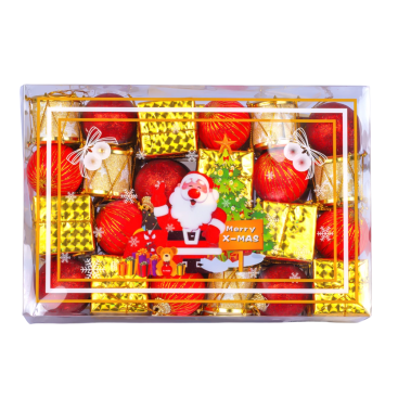 Ялинкові іграшки сніговий вихор 3 см, 48 предметів, набір - Купити