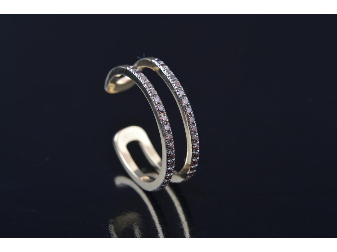 Каблучка подвійна доріжка, маленькі розміри, на мізинчик та нижню фалангу