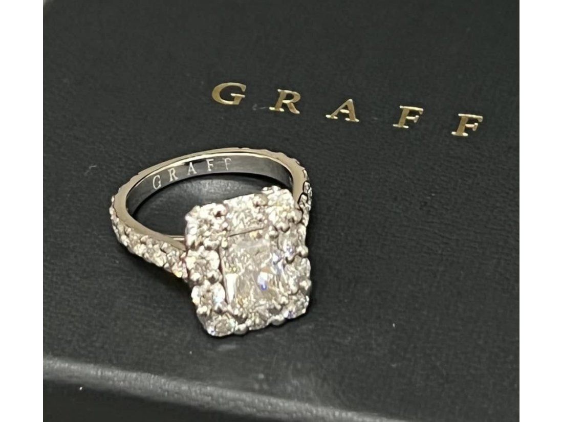 Каблучка з діамантами - Фото1 Каблучка з діамантами