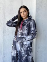 Повсякденне плаття в абстрактний принт 270528-3