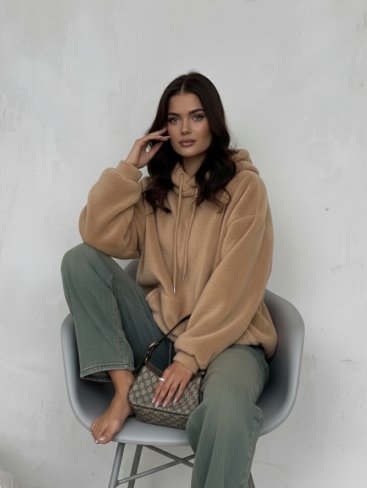 М’яке тепле худі Oversize з капюшоном INNOE 300018-1 Кемал - Купити