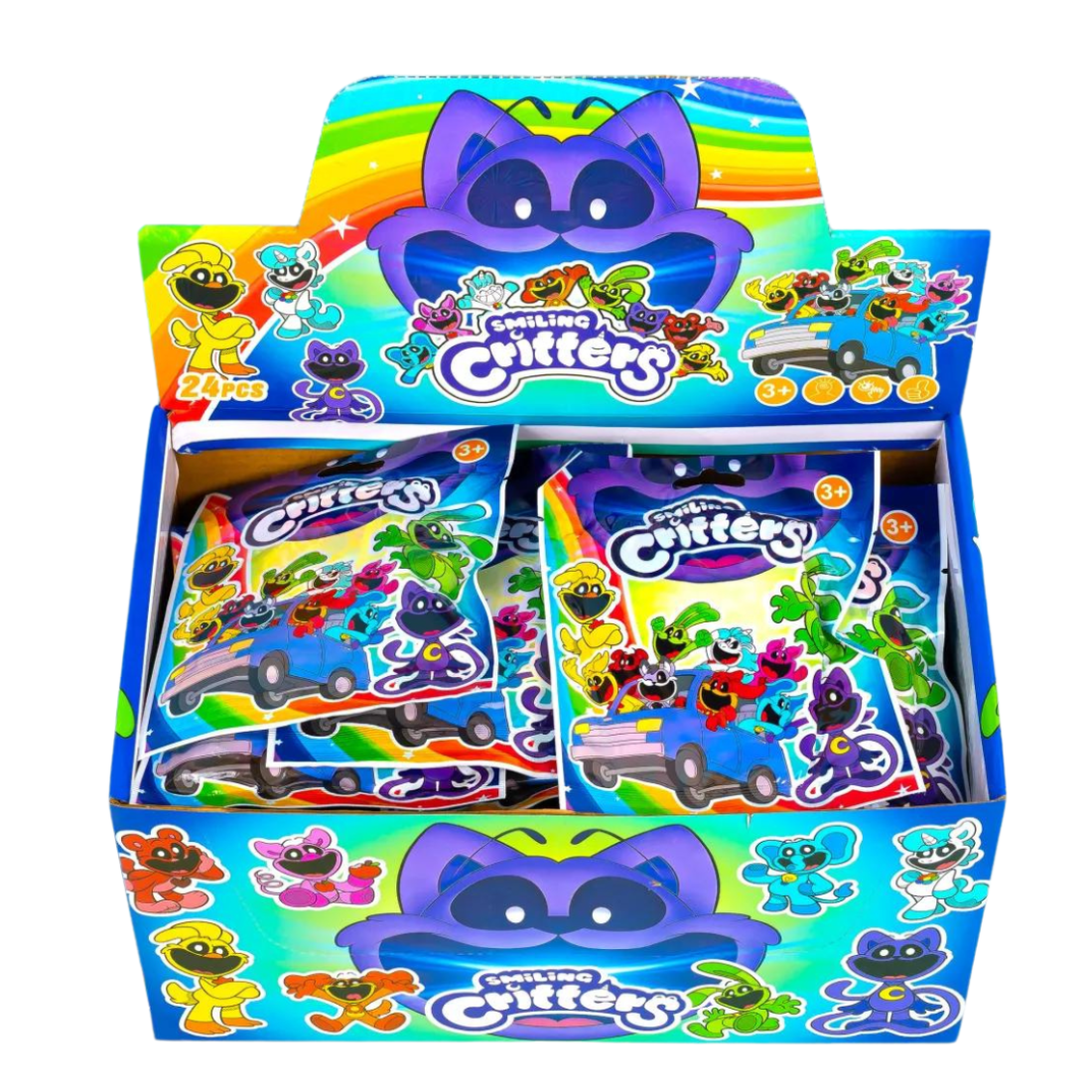 Фігурки з картками Веселощі в пакеті 24 шт