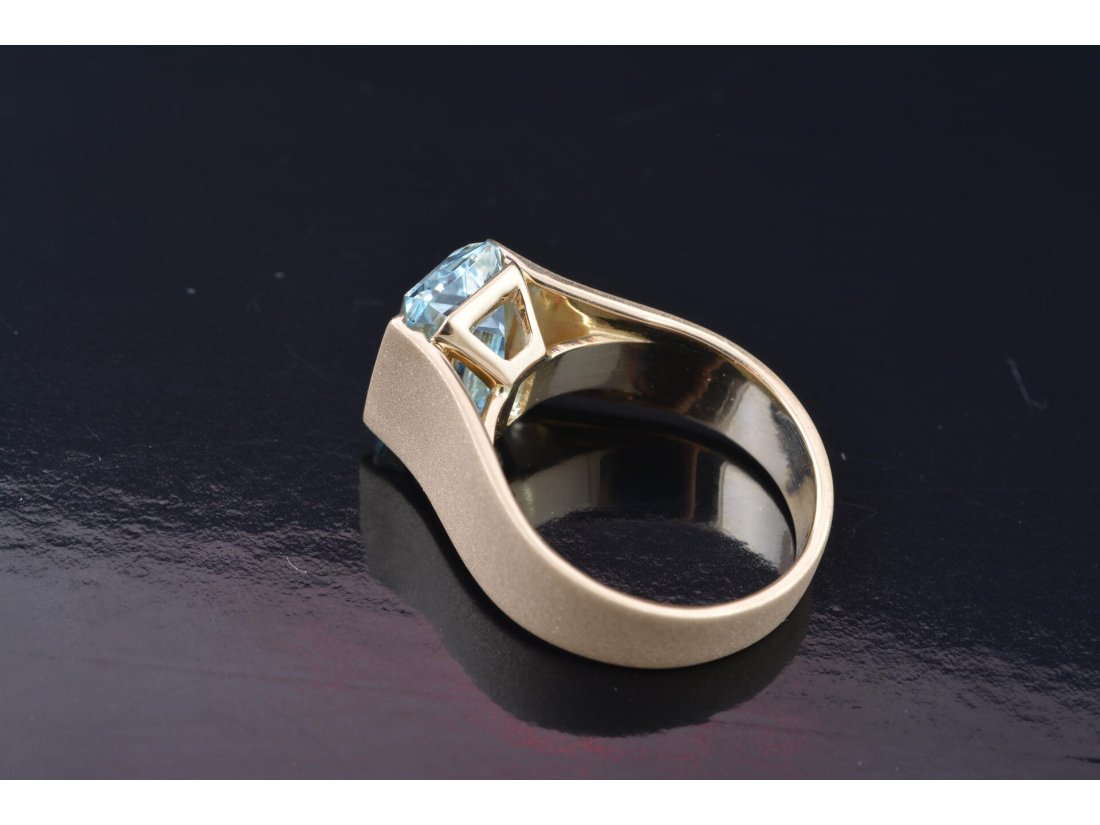 Каблучка із топазом октагон - Купити