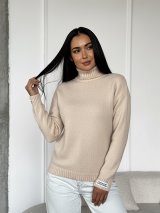 Ніжний жіночий светр з м’якої ангори 300065-2 Бежевий