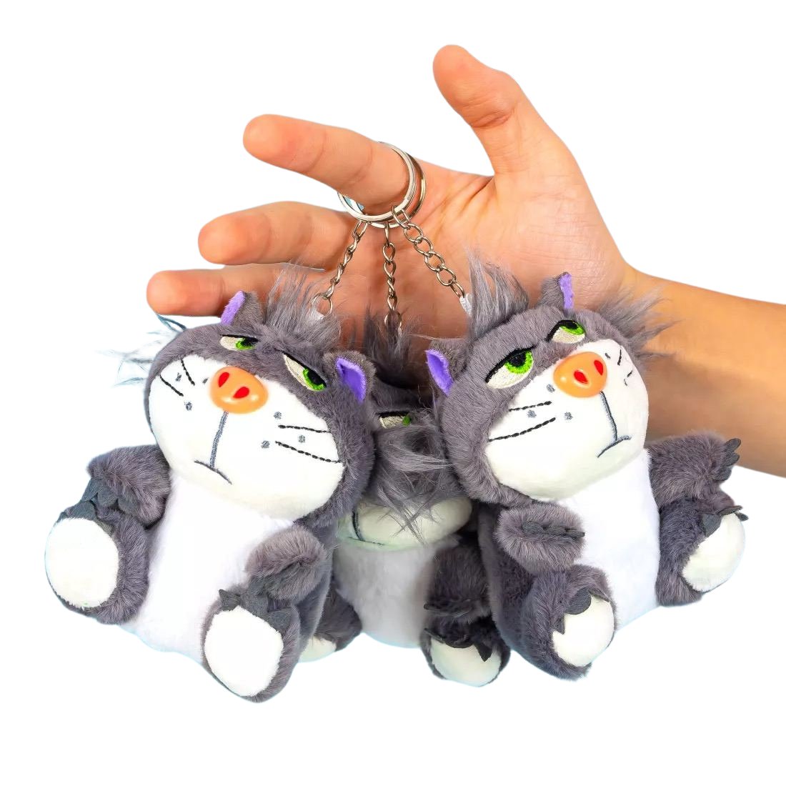 М'яка іграшка-брелок Кіт 12 см