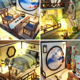 3D Румбокс Вілла в японському стилі DIY Dollhouse + пилозахисний купол - Купити