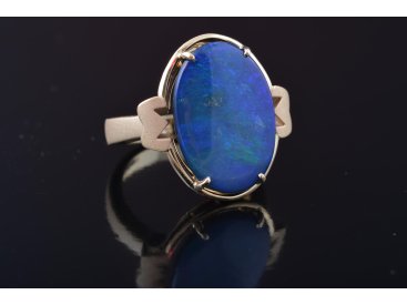 Каблучка з австралійським опалом - Купити