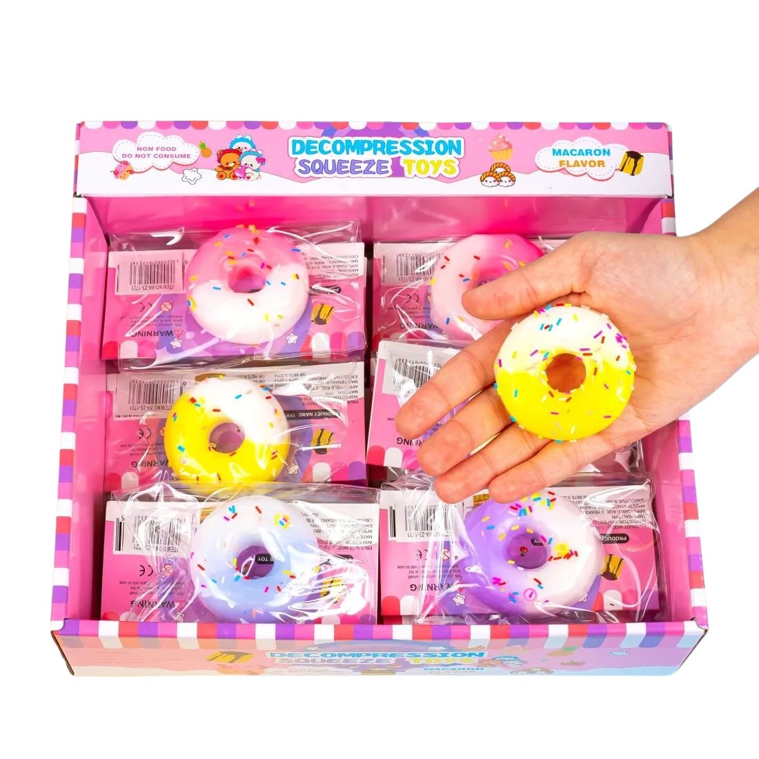 Антистрес Пончик із присипкою 6 см