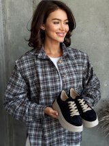 Кросівки casual чорний замш INNOE 777526-2 Чорний