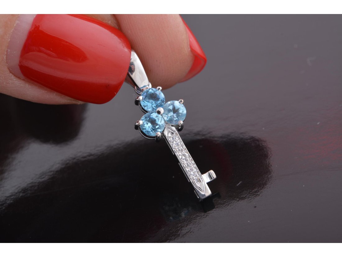 Підвіс &quot;Ключик&quot; із топазами - Багира