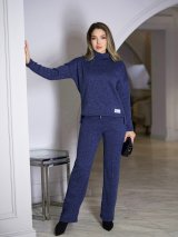 Жіночий костюм для осені та зими з ангори на флісі INNOE 210366-1 Джинс
